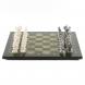 Подарочные шахматы &amp;quot;Средневековье&amp;quot; камень змеевик 40х40 см 119801