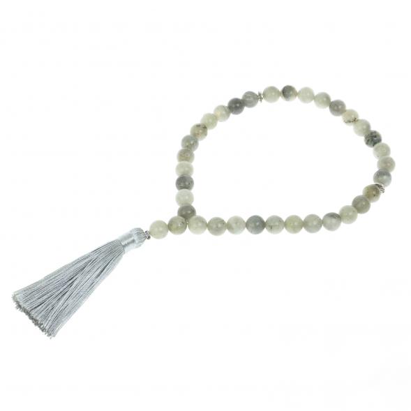 Четки из камня ларвикит круглый 35 бусин 128587