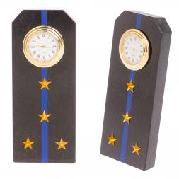Часы "Погон капитан Авиации ВМФ" из змеевика