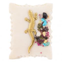 Магнит &amp;quot;Ящерица&amp;quot; белая