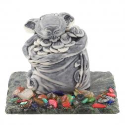 Сувенир из мрамолита &amp;quot;Крыса в мешке&amp;quot;