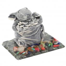 Сувенир из мрамолита &amp;quot;Крыса в мешке&amp;quot;