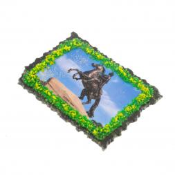 Магнит прямоугольный "Медный всадник" змеевик