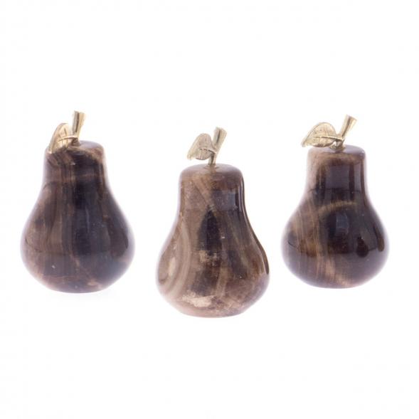 Груша сувенирная из коричневого оникса 3,7х5,8 см (1,5х2) 121829