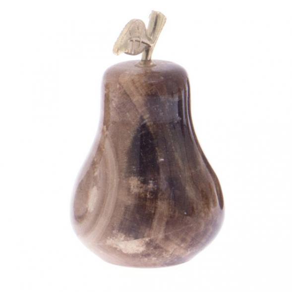 Груша сувенирная из коричневого оникса 3,7х5,8 см (1,5х2) 121829
