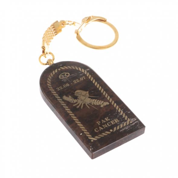 Брелок из обсидиана знак зодиака &amp;quot;Рак&amp;quot; 122024
