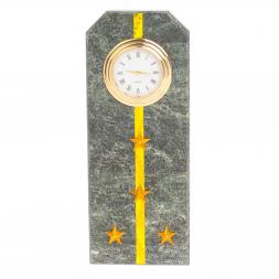 Часы "Погон капитан таможни" камень змеевик