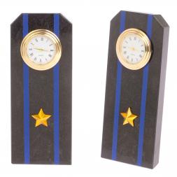 Часы &amp;quot;Погон майор Авиации ВМФ&amp;quot; из змеевика