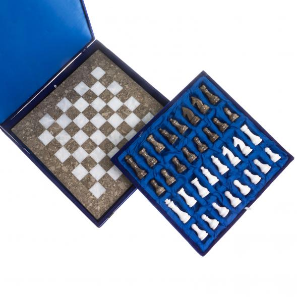 Шахматы &amp;quot;Битва&amp;quot; ракушечник, мрамор доска 38х38 см 123977