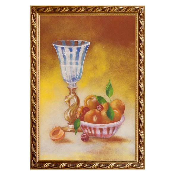 Натюрморт &amp;quot;Персики&amp;quot; багет 46х66 см, каменная крошка 111719