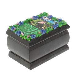 Шкатулка &amp;quot;Хозяйка медной горы / Данила Мастер&amp;quot; змеевик 10х6,5х6 см