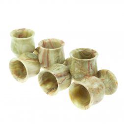 Коньячный набор из оникса в футляре (5х7)