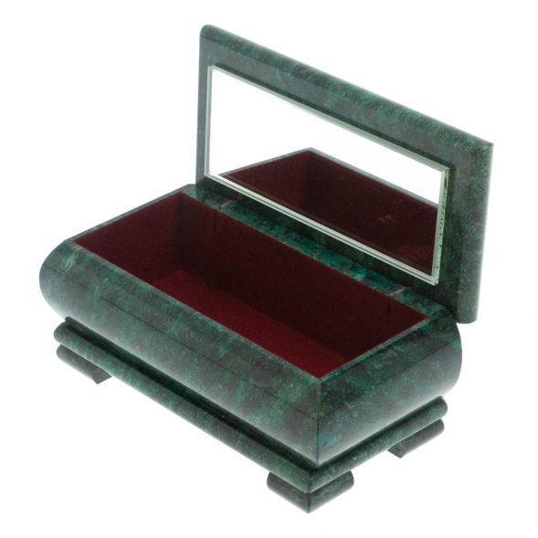 Шкатулка &amp;quot;Закат&amp;quot; из змеевика 16х8х7,5 см 128288