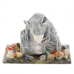 Сувенир из мрамолита &amp;quot;Крыса на бревне&amp;quot;