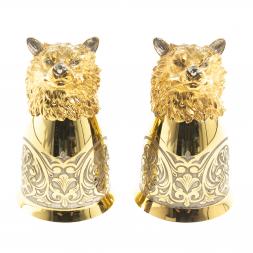 Стопки перевертыши &amp;quot;Волк&amp;quot; 70 мл 2 шт Златоуст