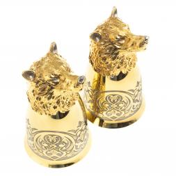 Стопки перевертыши &amp;quot;Волк&amp;quot; 70 мл 2 шт Златоуст