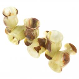 Набор рюмок из оникса в футляре 3,8х7 см (1,5х3) 20 мл 6 шт