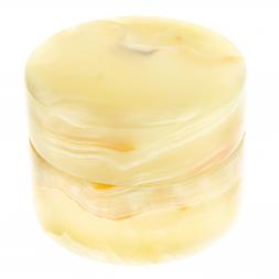 Шкатулка &amp;quot;Пудреница&amp;quot; из оникса 6х6х4,5 см (2,5)