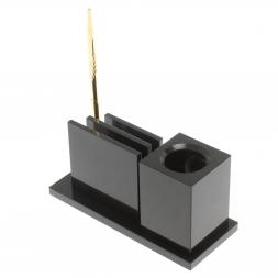 Настольная визитница из малахита 18х7,5х9 см