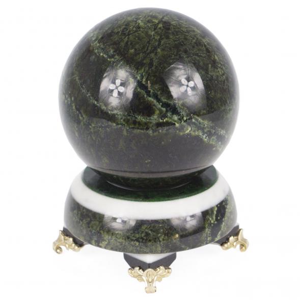 Шар из темного змеевика Антистресс 10 см 119154