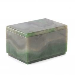 Шкатулка из натурального нефрита &amp;quot;Классическая&amp;quot; 10х7х6 см