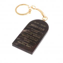 Брелок из обсидиана знак зодиака "Водолей"