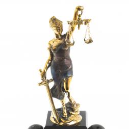 Каминные часы из яшмы и долерита "Фемида"