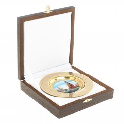 Тарелка сувенирная "Москва Красная площадь" 12 см Златоуст