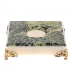 Подставка под шар из нефрита 9,5х9,5х2,5 см