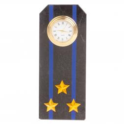 Часы &amp;quot;Погон полковник Авиации ВМФ&amp;quot; из змеевика