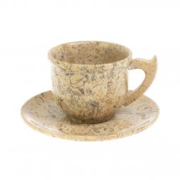 Чайный набор 6 чашек на блюдце из ракушечника
