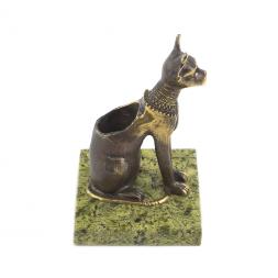 Статуэтка карандашница &amp;quot;Кошка сфинкс&amp;quot; бронза