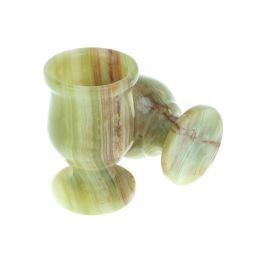 Набор рюмок 2 шт  из оникса в футляре 3,5х6 см (1,5х2,5)