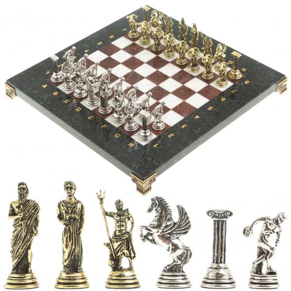 Шахматы &amp;quot;Олимпийские игры&amp;quot; доска 28х28 см лемезит мрамор 122690