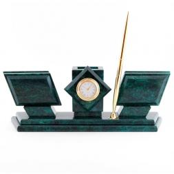 Письменный прибор из камня змеевик "Канцлер"