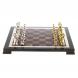 Шахматы из камня &amp;quot;Стаунтон&amp;quot; доска 40х40 см лемезит фигуры металл 124546