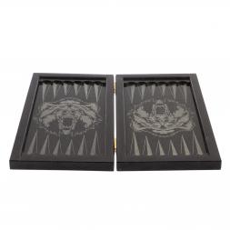 Нарды из камня с гравировкой &amp;quot;Медведь&amp;quot;