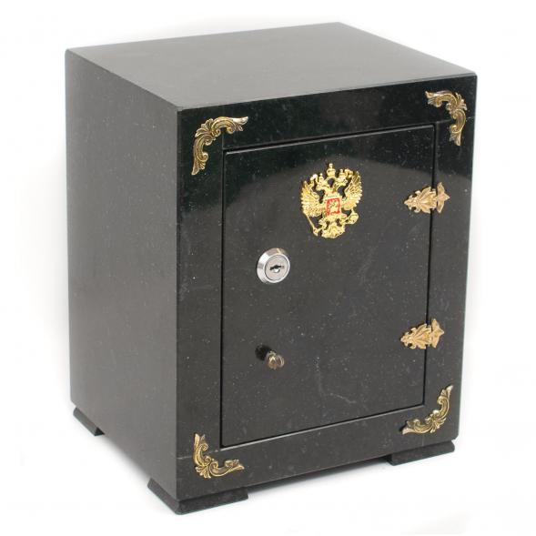 Сейф средний камень змеевик черный 19х16х24 см 117092