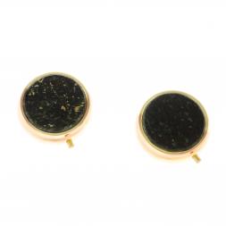 Таблетница на 3 отсека камень мусковит цвет золото