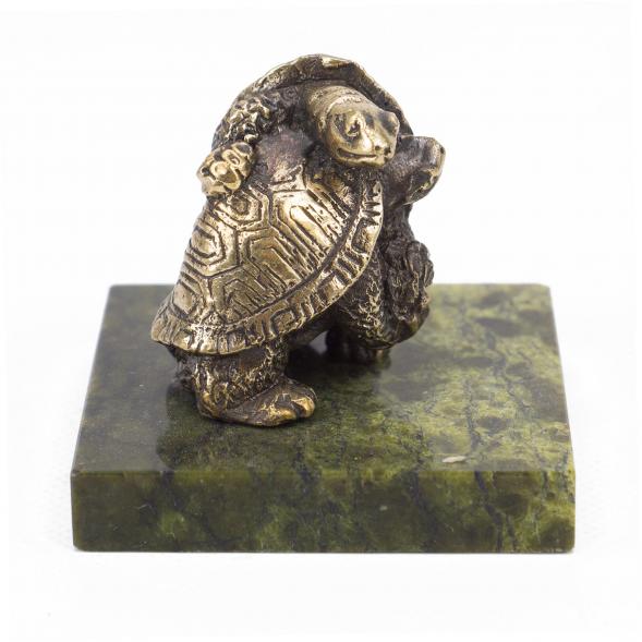 Статуэтка из бронзы и змеевика &amp;quot;Черепахи&amp;quot; 117929