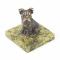 Статуэтка из бронзы и змеевика &amp;quot;Собачка средняя №2&amp;quot;