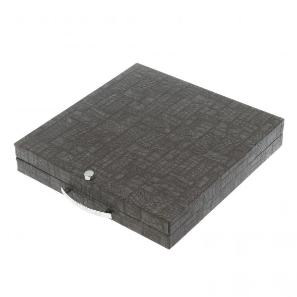 Шахматы &amp;quot;Римские воины&amp;quot; фигуры бронза / патина 28х28 см из мрамора и змеевика 128208