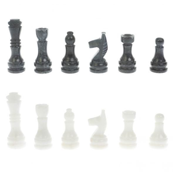 Каменные шахматы &amp;quot;Сувенирные&amp;quot; из мрамора доска 20х20 см 128892