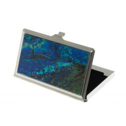 Карманная визитница камень азурит