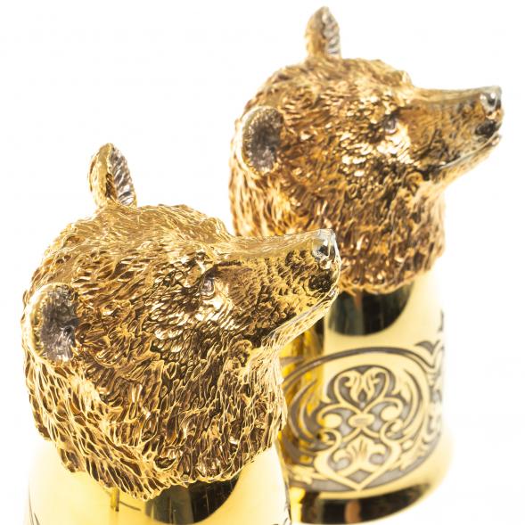 Стопки перевертыши &amp;quot;Медведь&amp;quot; 60 мл 2 шт Златоуст 123624