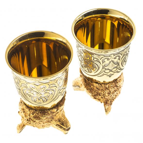 Стопки перевертыши &amp;quot;Медведь&amp;quot; 60 мл 2 шт Златоуст 123624