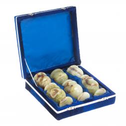 Набор рюмок &amp;quot;Тюльпан&amp;quot; 40 мл из оникса 6шт 5х7см в футляре (2х3)