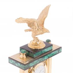 Часы из малахита &amp;quot;Горный орел&amp;quot; Златоуст