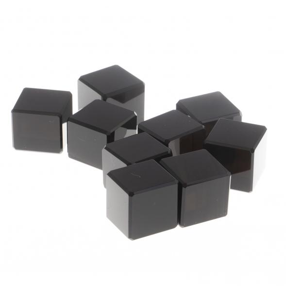 Камни для виски 9 кубиков из черного обсидиана 124382