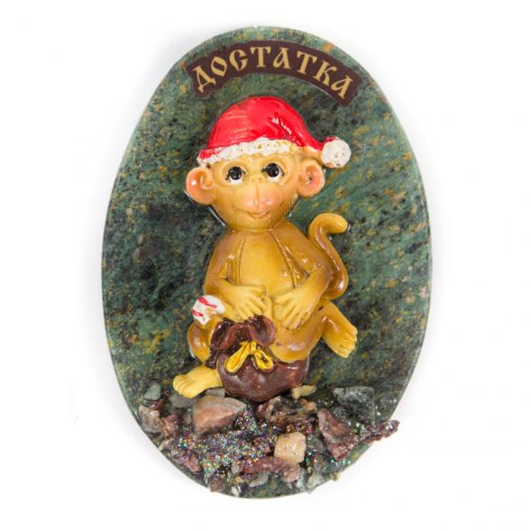 Магнит &amp;quot;Обезьянка в колпаке &amp;quot;Достатка&amp;quot; змеевик 116811